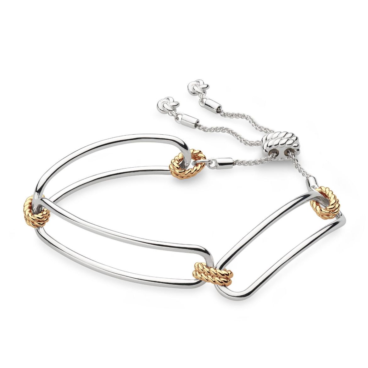 Picture of Marina Rope Bar Link Golden Toggle Bracelet