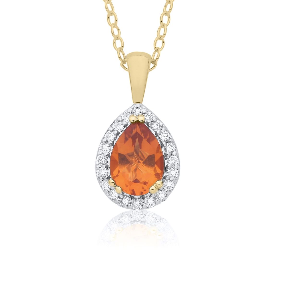 Picture of 9ct Yellow Gold Citrine Necklace