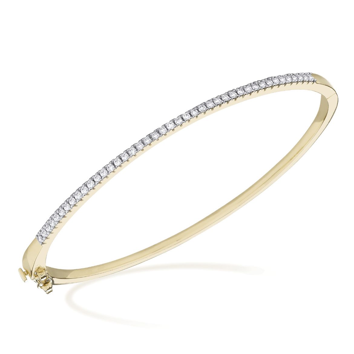 Picture of 9ct Yellow Gold Diamond Bangle