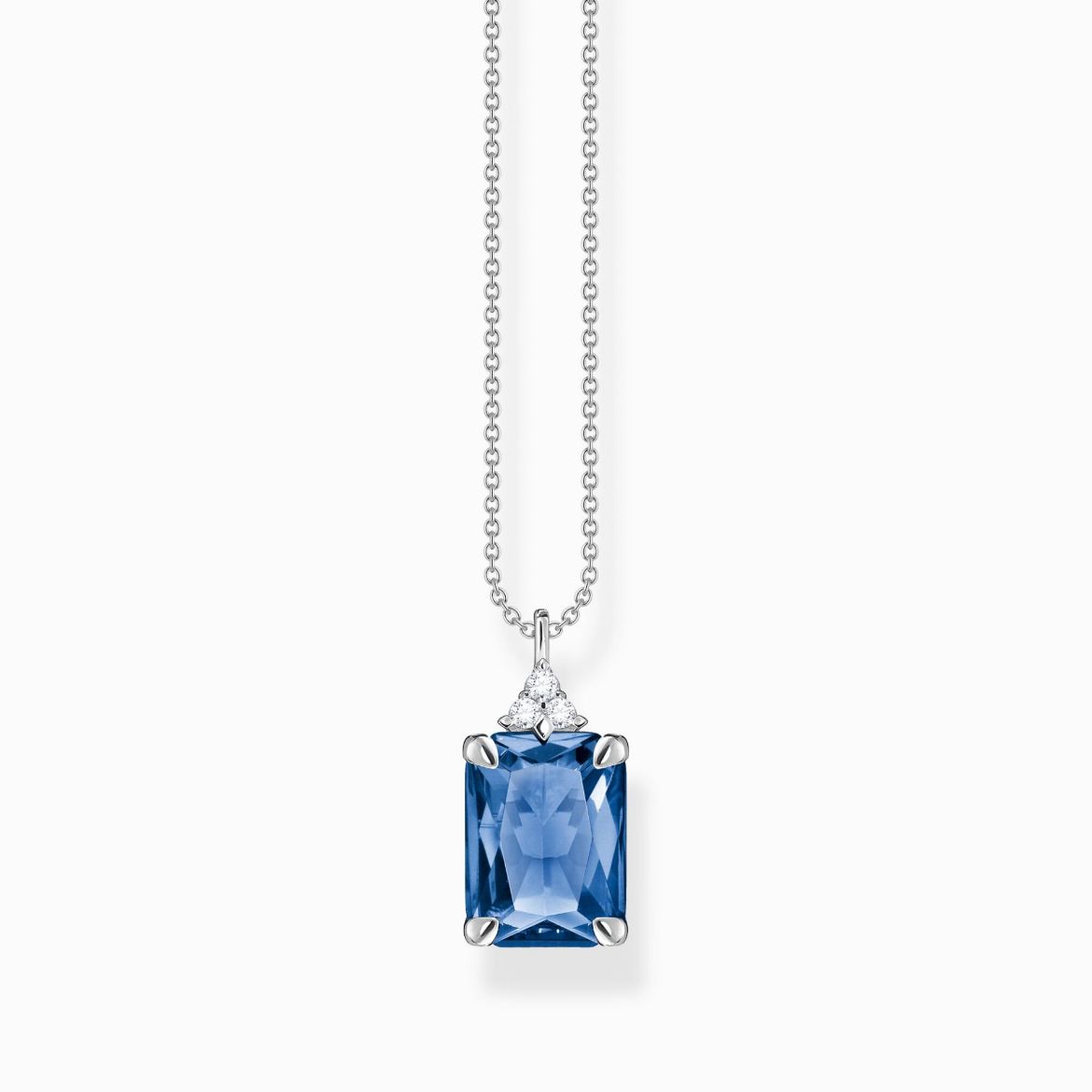 Picture of Blue Stone Silver Necklace 