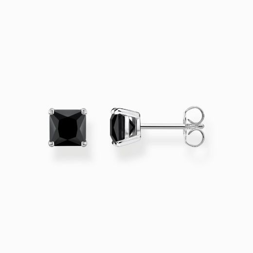 Picture of Black Onyx Princess Cut studs 