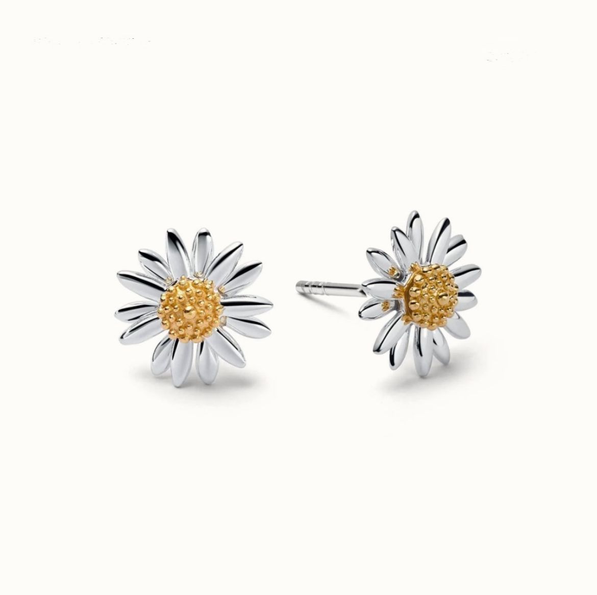 Picture of Bellis Daisy Silver Stud Earrings