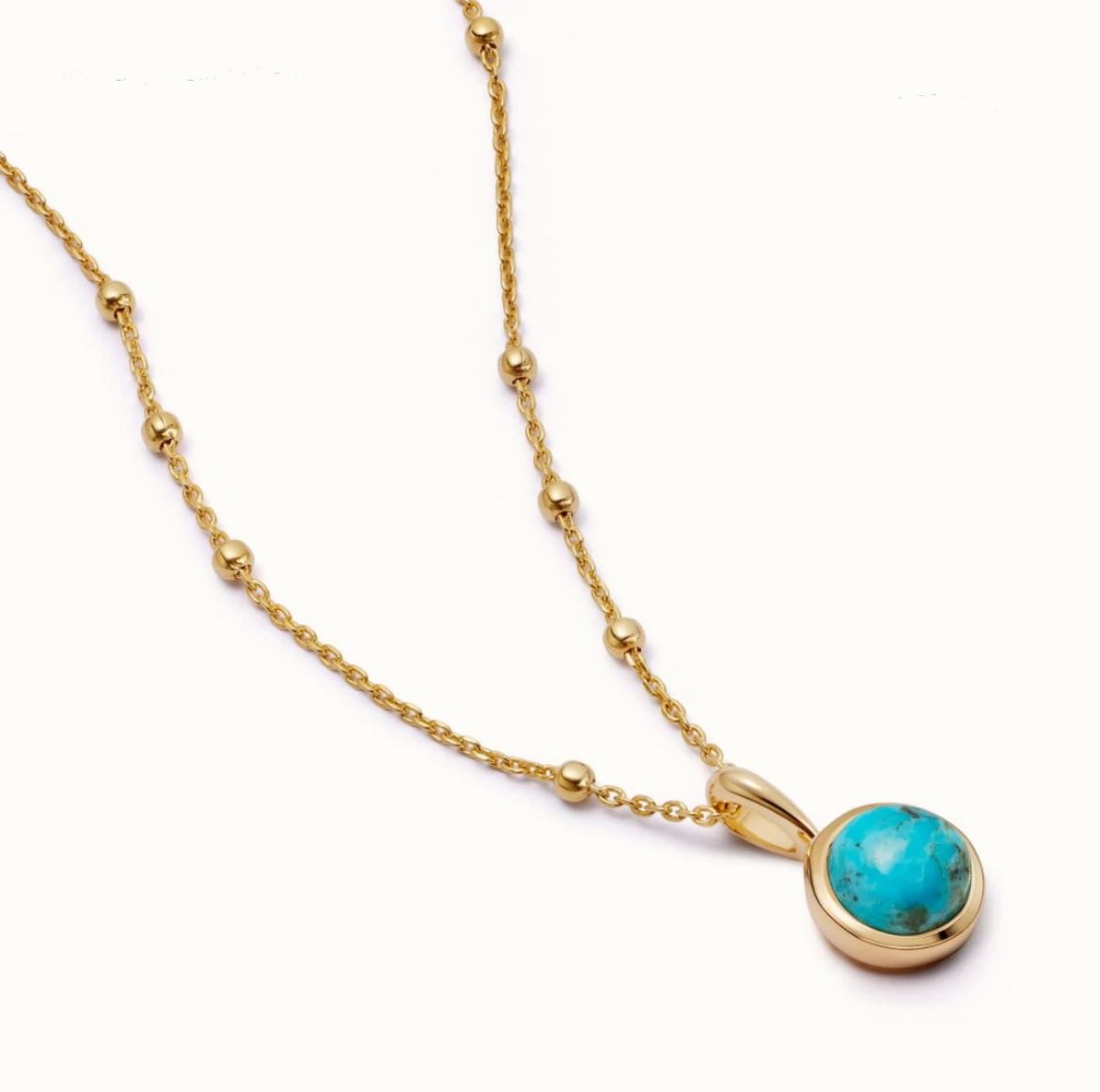 Picture of Turquoise Healing Stone Silver Necklace