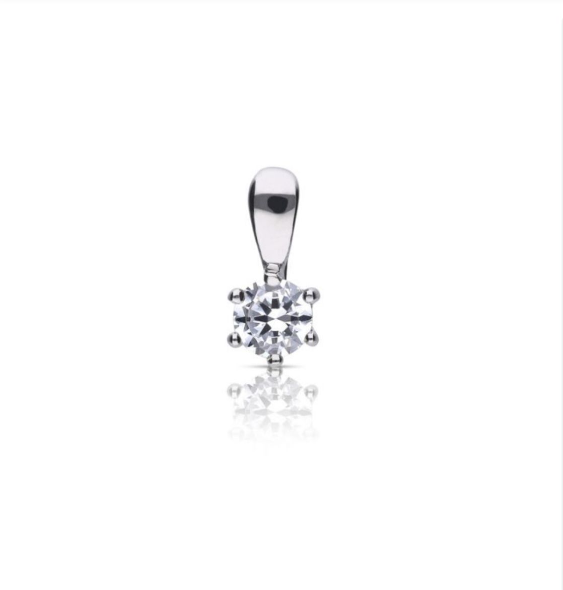 Picture of 0.25ct Solitaire Six Claw Set Necklace