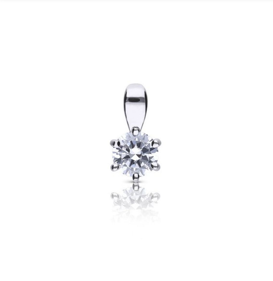 Picture of 0.50ct Solitaire Six Claw Set Necklace