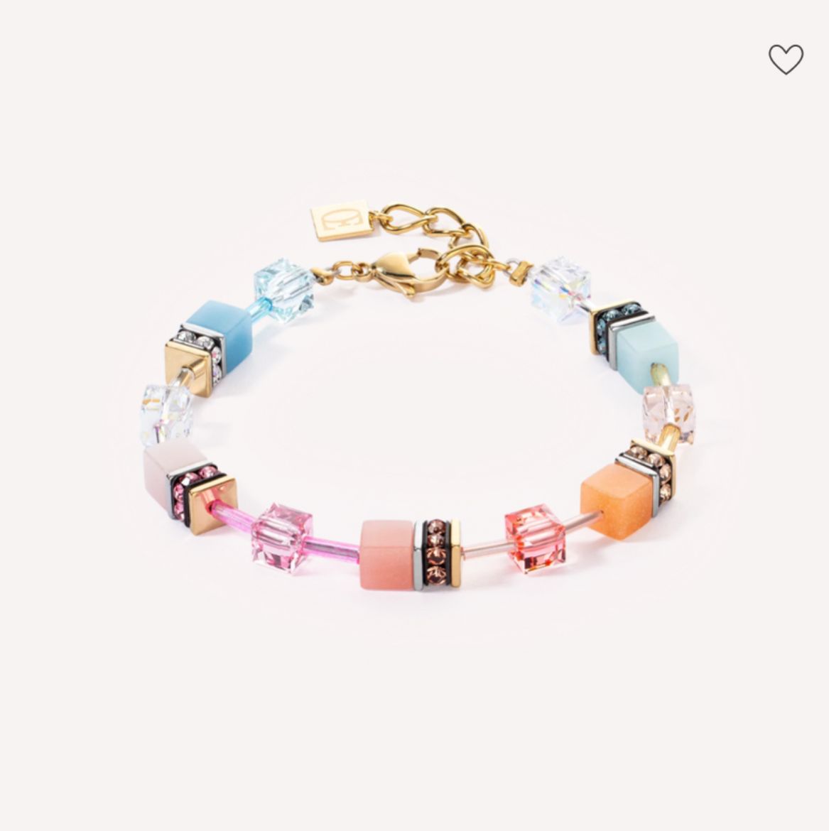 Picture of GeoCUBE Iconic Bracelet Aqua-Apricot