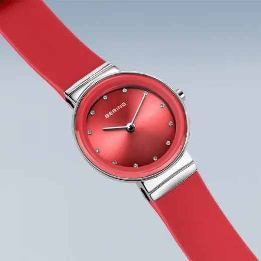 Picture of Red Silicone Classic Watch 