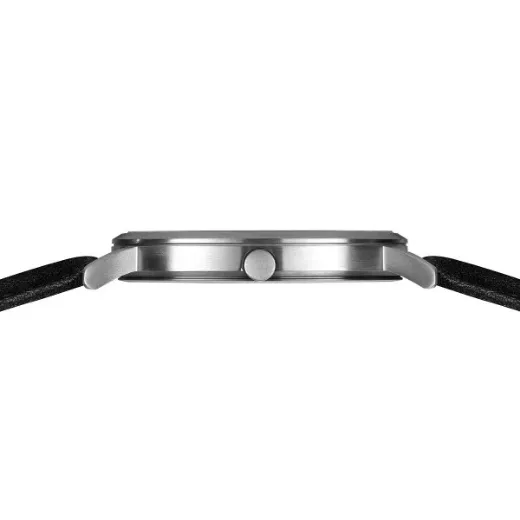 Picture of Numbered Black Leather Strap Watch 