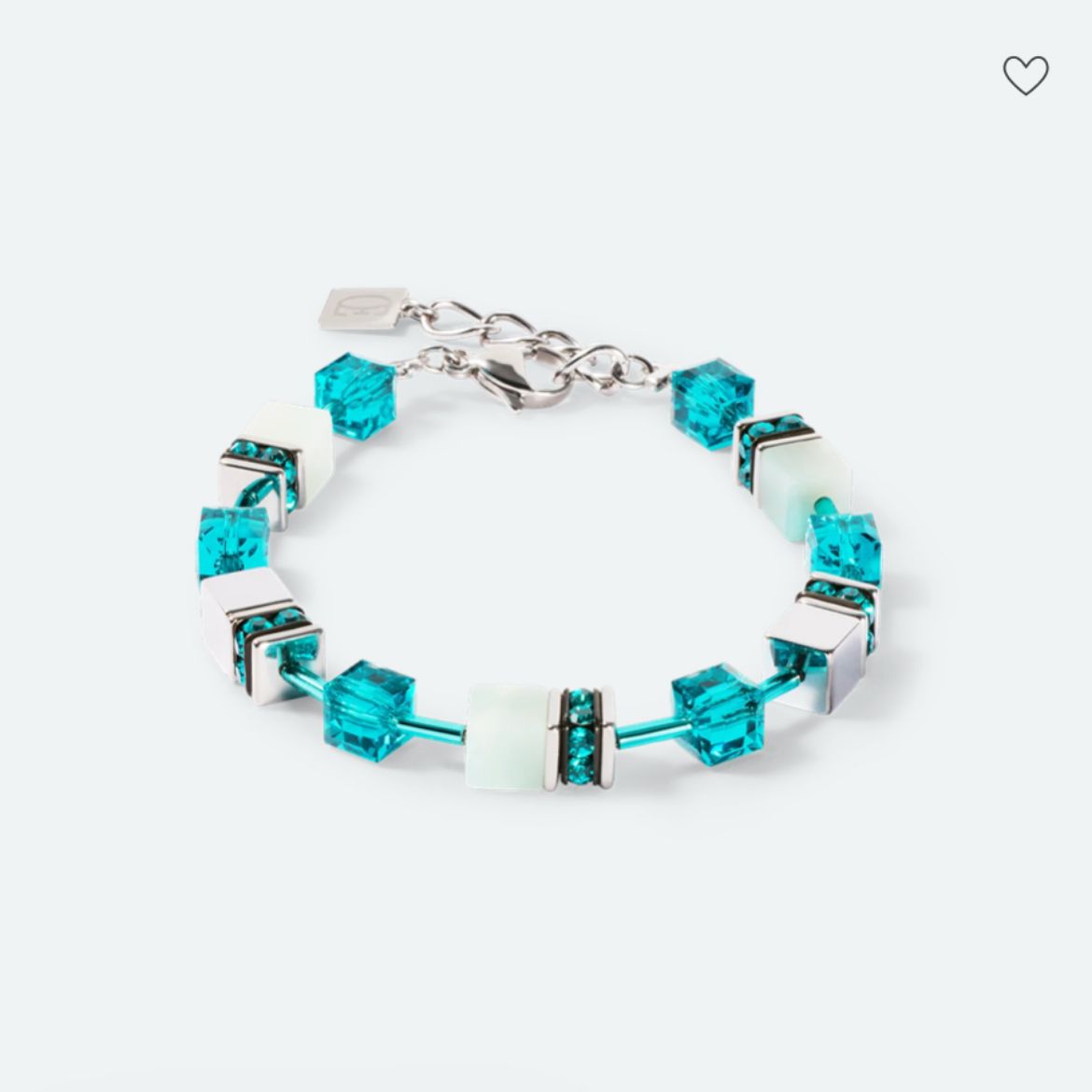 Picture of GeoCUBE® Iconic Precious Silver Green Bracelet