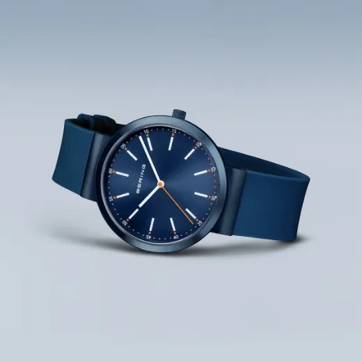 Picture of Navy Silicone Watch with Additional Strap 