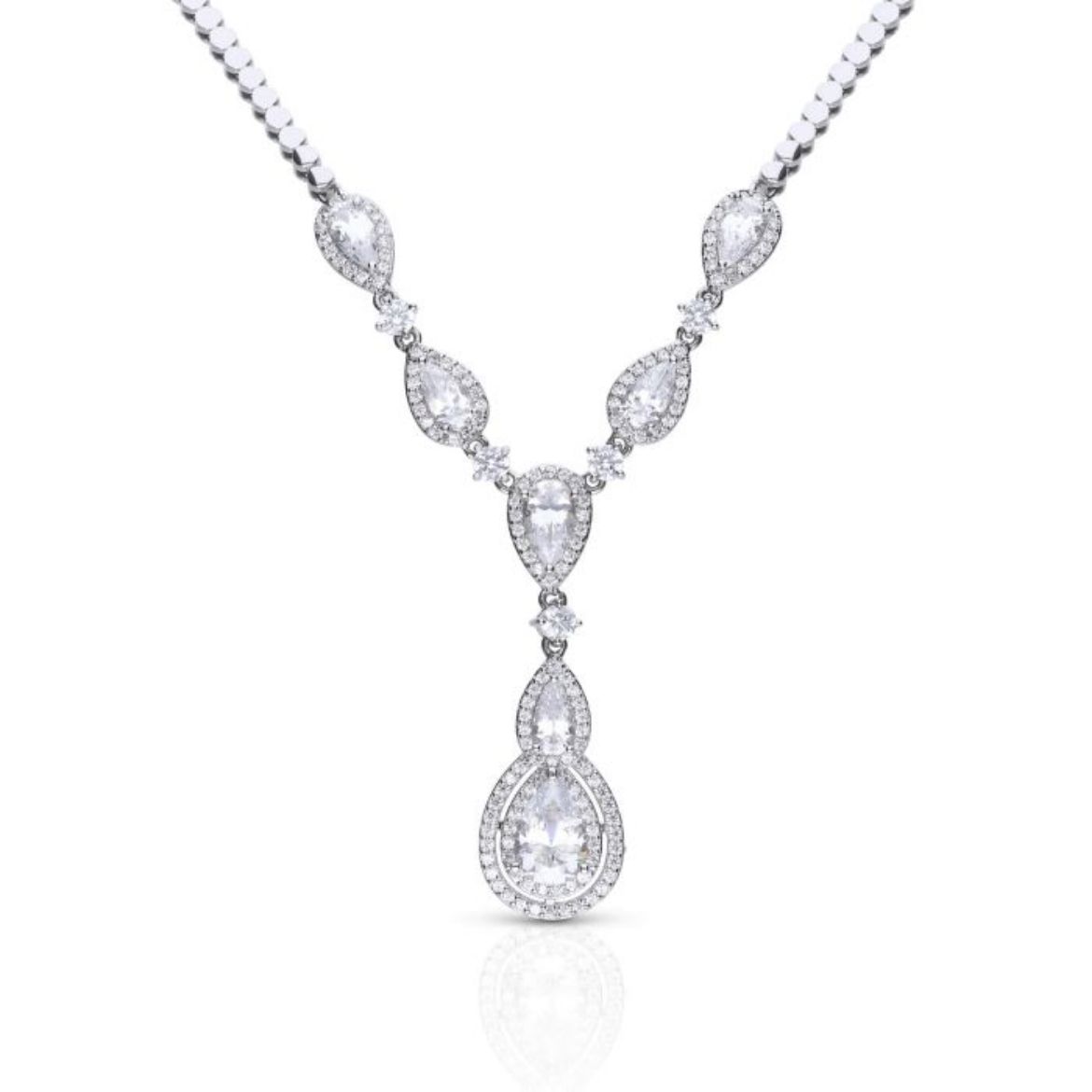 Picture of Statement Halo Teardrop Necklace