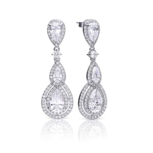 Picture of Statement Halo Teardrop Earrings