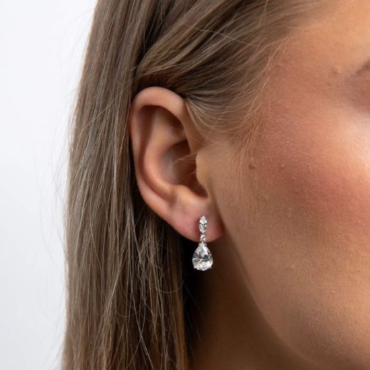 Picture of Teardrop and Marquise Drop Earrings