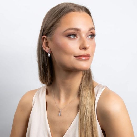 Picture of Teardrop and Marquise Drop Earrings