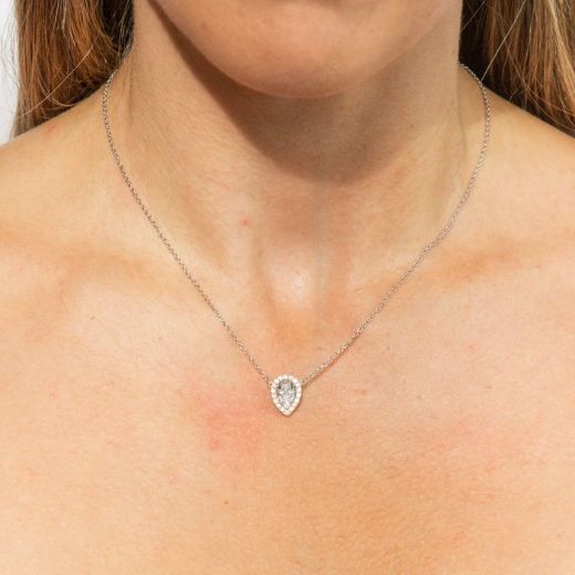Picture of Teardrop Halo Necklace