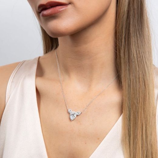 Picture of Triple Teardrop Statement Necklace