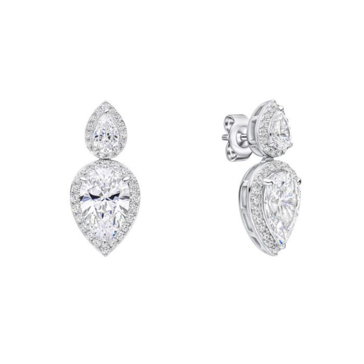 Picture of Double Teardrop Statement Earrings