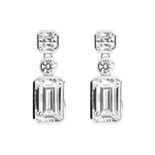 Picture of Tri-Stone Drop Earrings