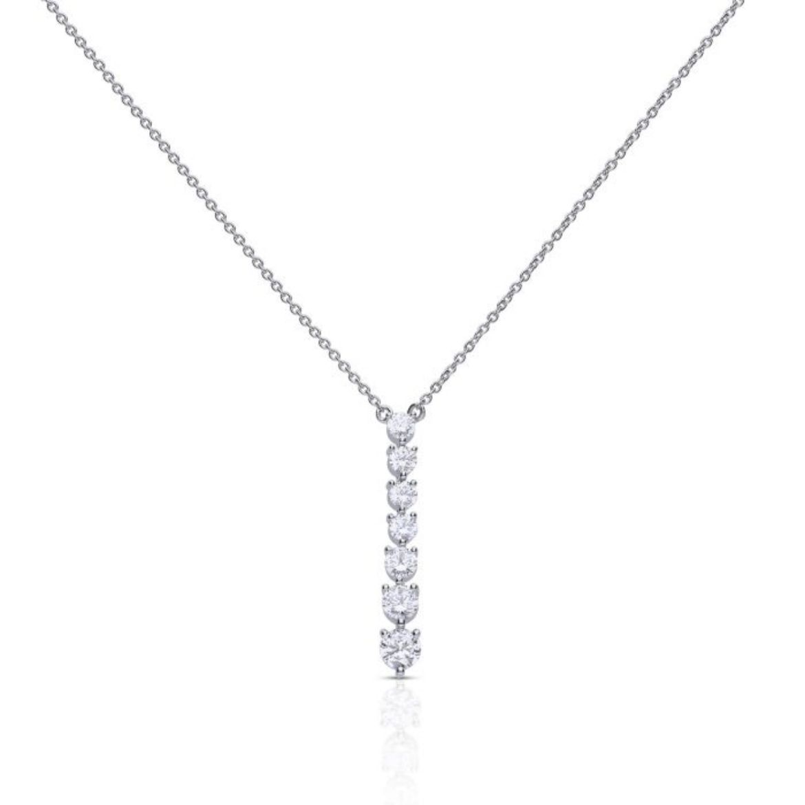 Picture of Cascade Zirconia Drop Necklace