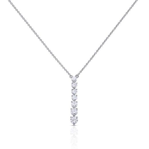 Picture of Cascade Zirconia Drop Necklace