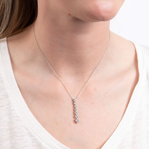 Picture of Cascade Zirconia Drop Necklace
