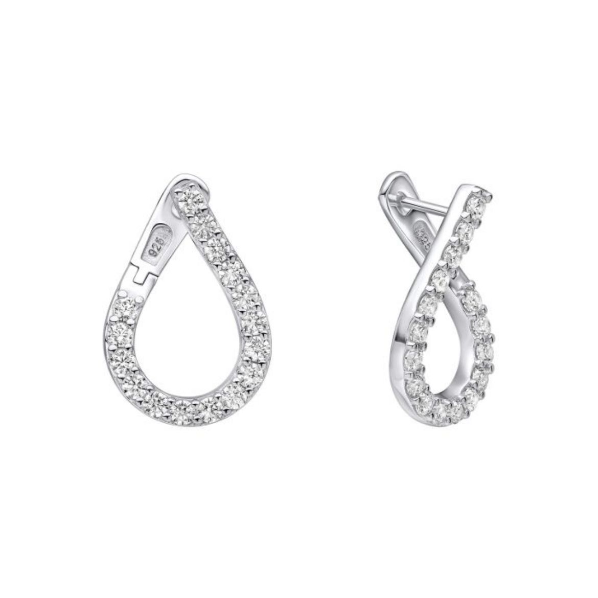 Picture of Front Twist Hoop Earrings 