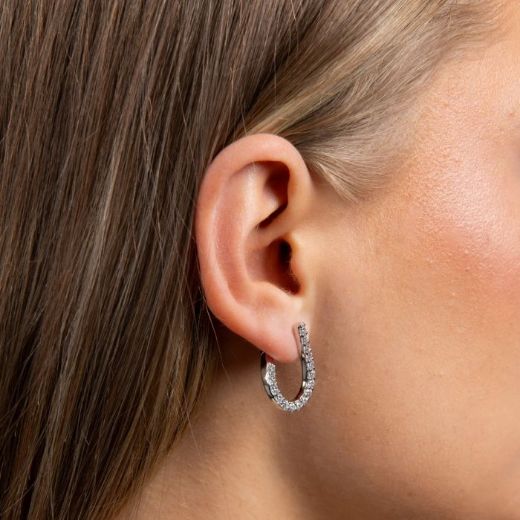 Picture of Front Twist Hoop Earrings 