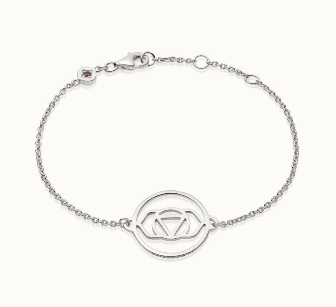 Picture of Brow Chakra Silver Chain Bracelet
