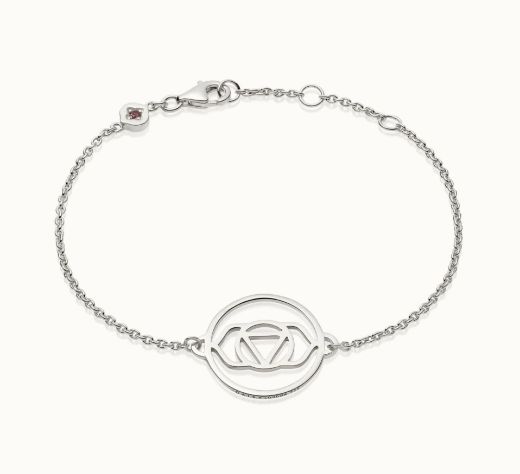 Picture of Brow Chakra Silver Chain Bracelet