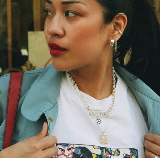 Picture of Estee Lalonde Rising Sun Silver Necklace