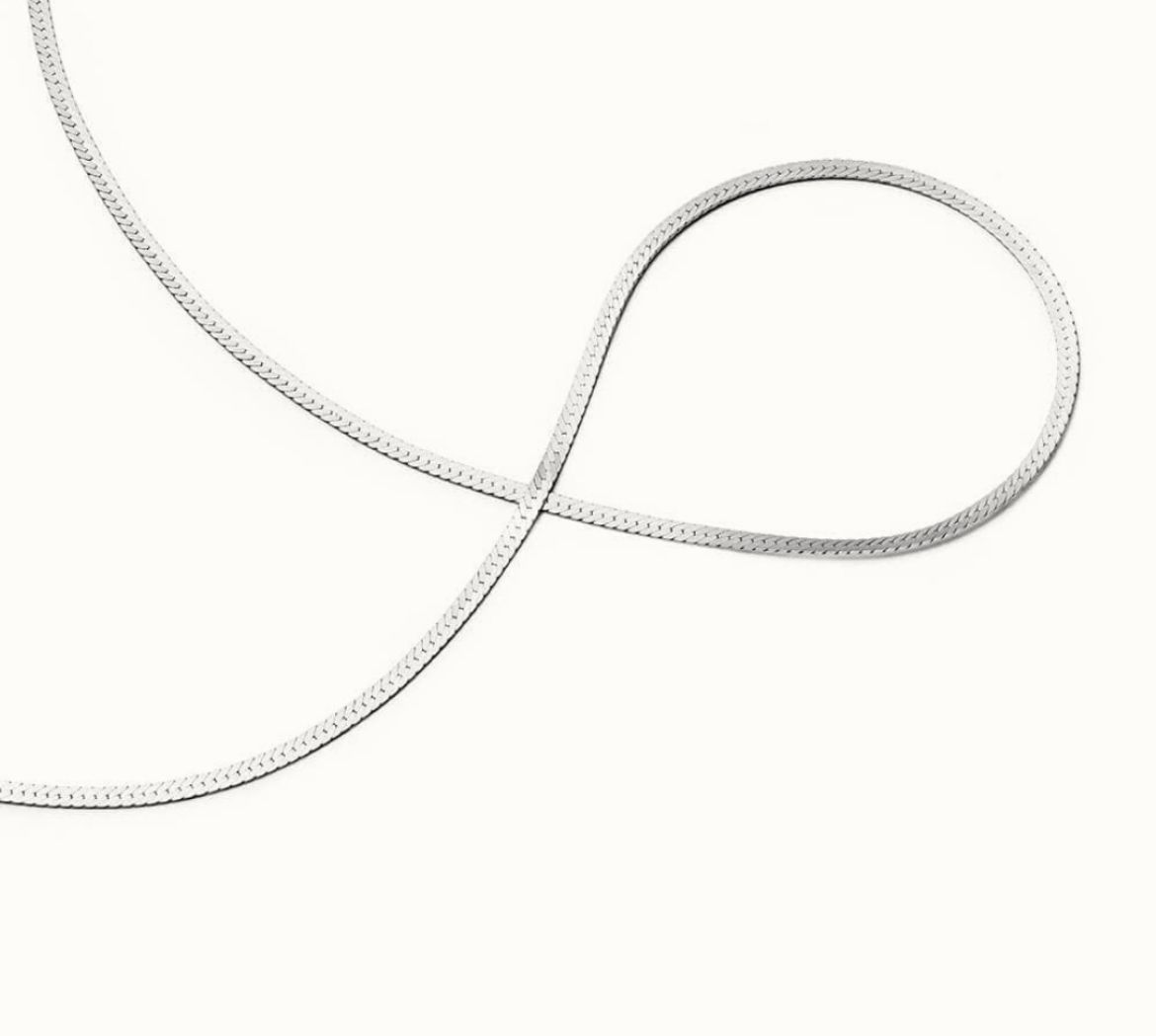 Picture of Fine Snake Chain Silver Necklace 