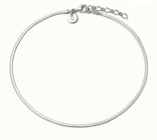 Picture of Fine Snake Chain Silver Ankle Bracelet