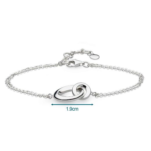 Picture of Bevel Cirque Link Double Chain Bracelet