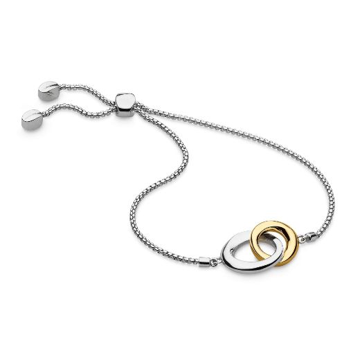 Picture of Bevel Cirque Link Golden Toggle Bracelet