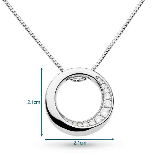 Picture of Bevel Cirque Pavé Necklace