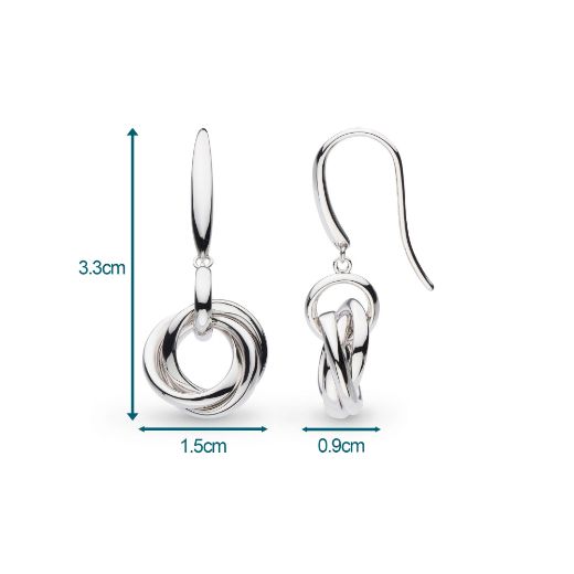 Picture of Bevel Trilogy Link Drop Earrings