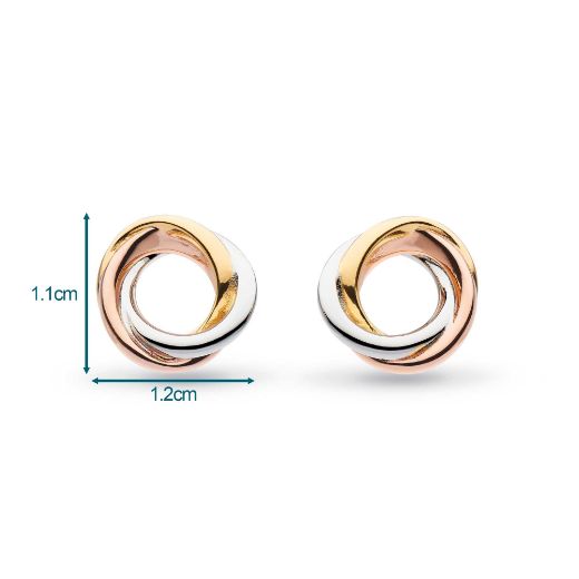 Picture of Bevel Trilogy Stud Earrings