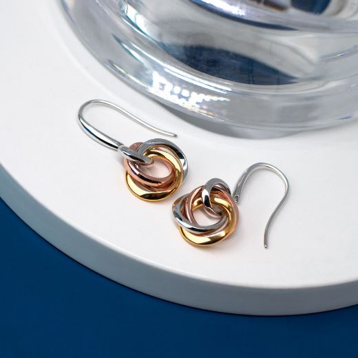 Picture of Bevel Trilogy Drop Earrings