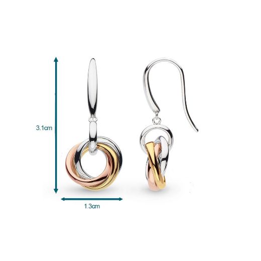 Picture of Bevel Trilogy Drop Earrings