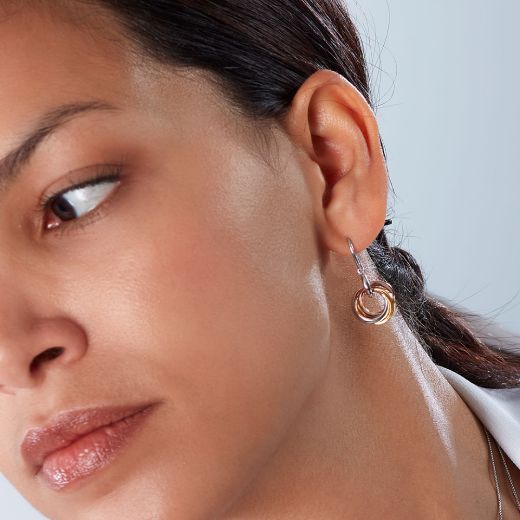 Picture of Bevel Trilogy Drop Earrings