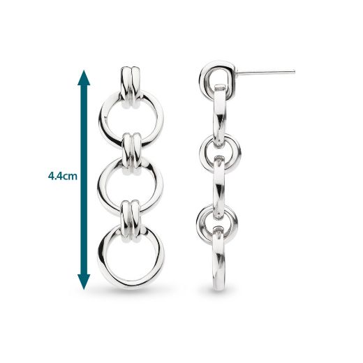 Picture of Bevel Unity Trio Stud Drop Earrings