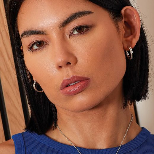 Picture of Bevel Unity Maxi Hoop Earrings