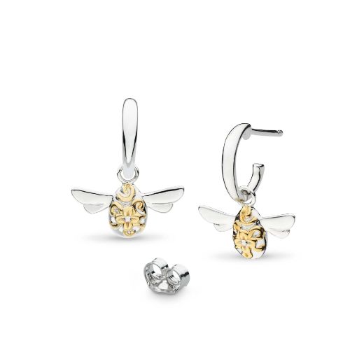 Picture of Blossom Flyte Honey Bee Hoop Drop Earrings