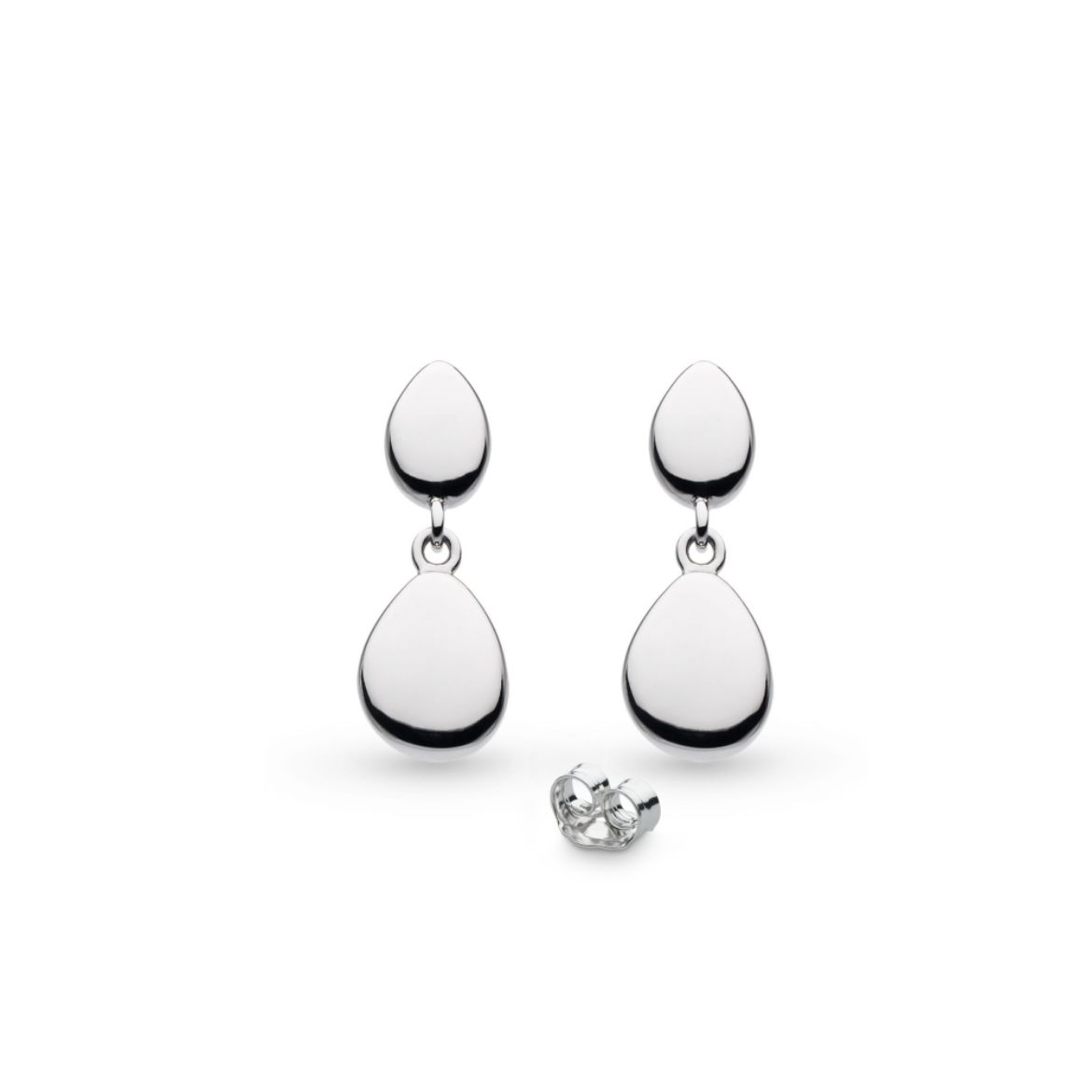 Picture of Coast Pebble Twin Droplet Drop Earrings