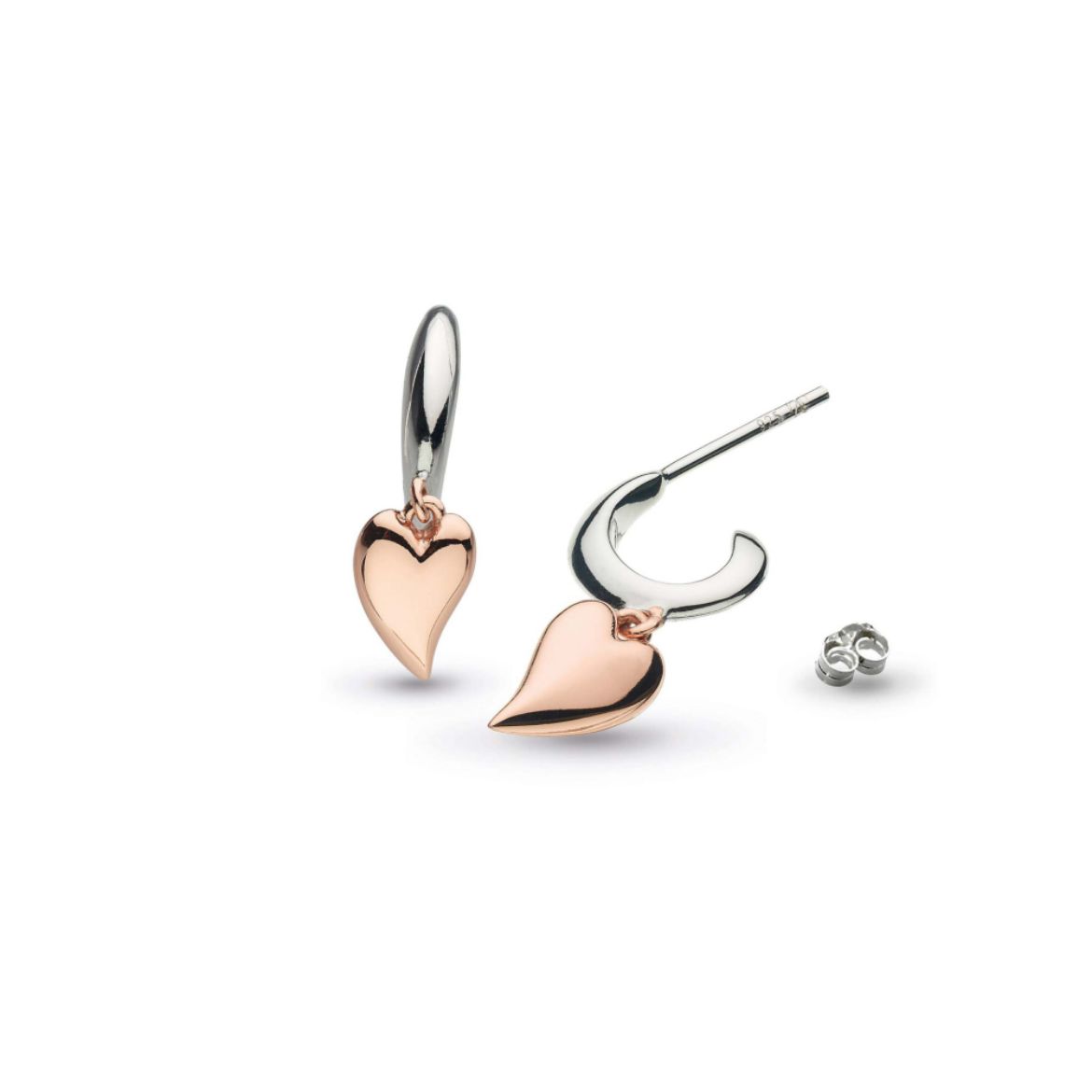 Picture of Desire Kiss Blush Mini Heart Hoop Drop Earrings