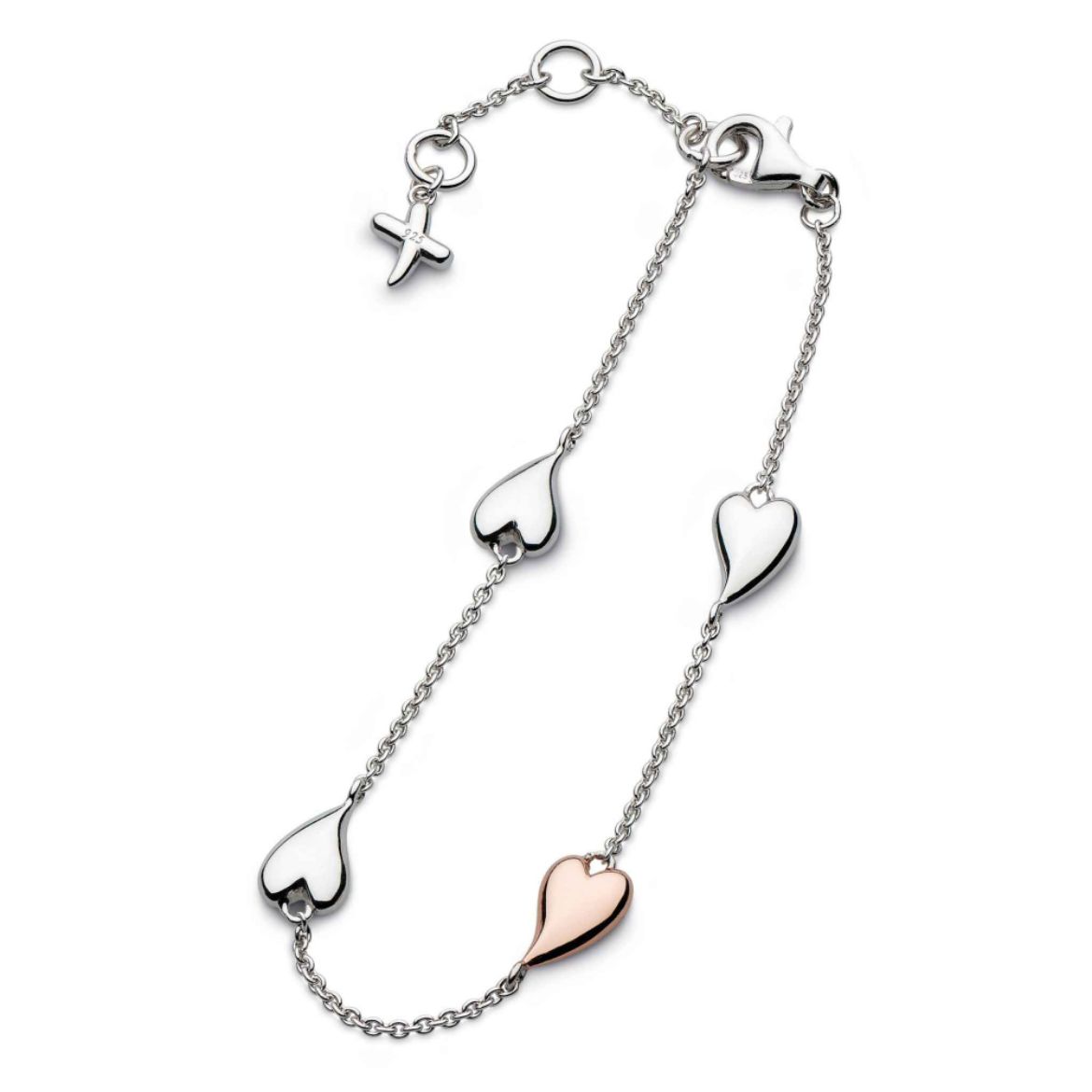 Picture of Desire Kiss Blush Heart Station Bracelet