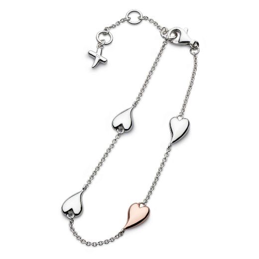 Picture of Desire Kiss Blush Heart Station Bracelet