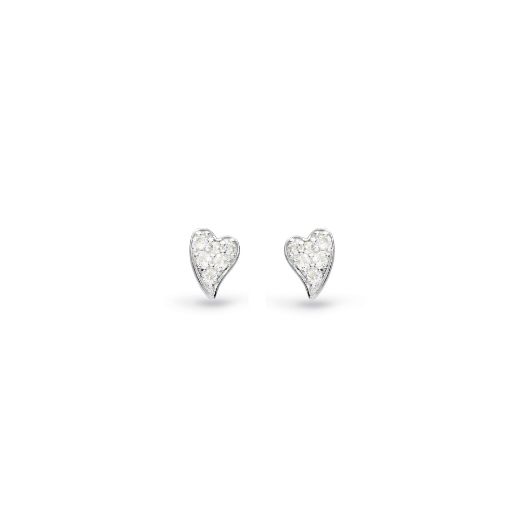 Picture of Desire Cherish Precious Pavé Heart Stud Earrings