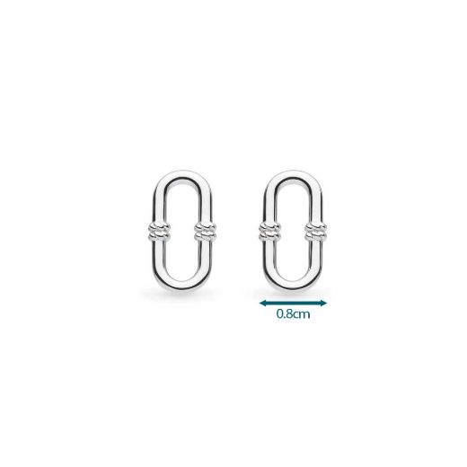 Picture of Marina Rope Bar Link Stud Earrings