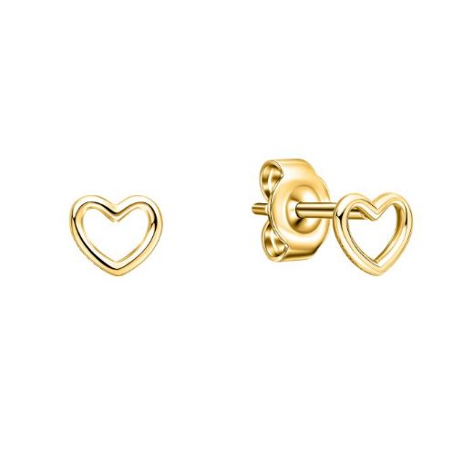 Picture of Plain Open Heart Stud Earrings